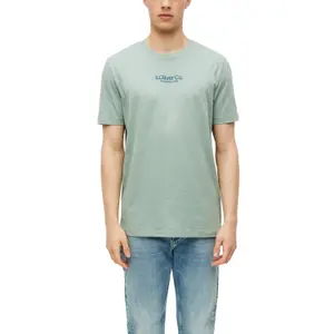 T-shirt από jersey με εκτυπωμένο λογότυπο και στρογγυλή λαιμόκοψη s.Oliver image-2