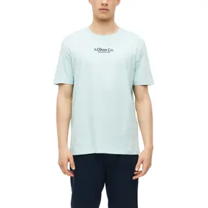 T-shirt από jersey με εκτυπωμένο λογότυπο και στρογγυλή λαιμόκοψη s.Oliver image-2