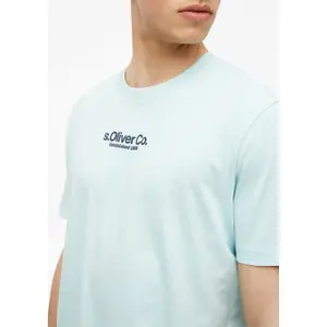 T-shirt από jersey με εκτυπωμένο λογότυπο και στρογγυλή λαιμόκοψη s.Oliver image-3
