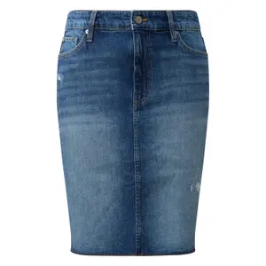Leichte Jeans-Rock mit rohem Saum für Damen s.Oliver image-0
