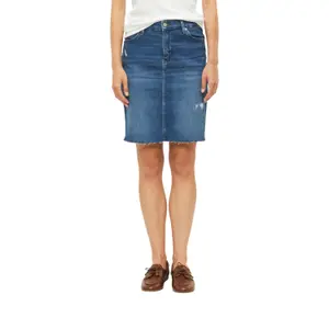 Leichte Jeans-Rock mit rohem Saum für Damen s.Oliver image-2