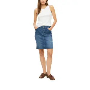 Leichte Jeans-Rock mit rohem Saum für Damen s.Oliver image-6