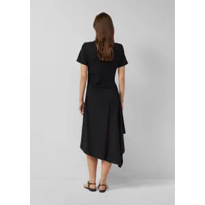 Gestreifte Jersey-Midikleid mit Raffung und Rundhalsausschnitt Damen s.Oliver image-2