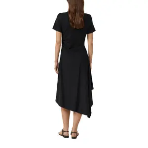 Gestreifte Jersey-Midikleid mit Raffung und Rundhalsausschnitt Damen s.Oliver image-3