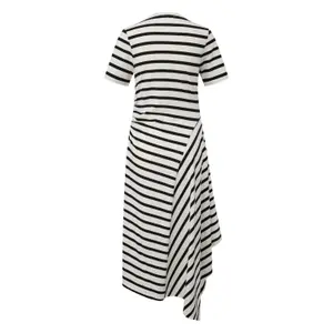 Gestreifte Jersey-Midikleid mit Raffung und Rundhalsausschnitt Damen s.Oliver image-1