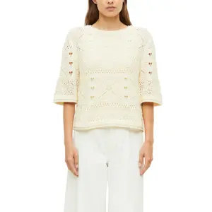 Pull bohème en maille de haute qualité à col bateau femme s.Oliver image-2