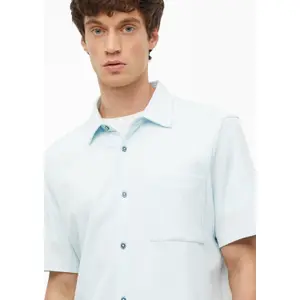 Chemise en coton avec col italien et poche poitrine s.Oliver image-3