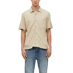 Chemise en coton avec col italien et poche poitrine s.Oliver image-2