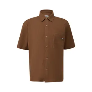 Chemise en coton avec col italien et poche poitrine s.Oliver image-0
