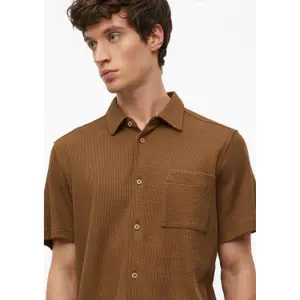Chemise en coton avec col italien et poche poitrine s.Oliver image-3