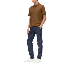 Chemise en coton avec col italien et poche poitrine s.Oliver image-6