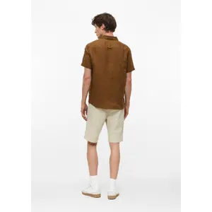 Ελαφρύ πουκάμισο από λινό με ιταλικό γιακά και στρογγυλή άκρη s.Oliver image-4