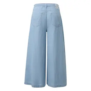 Jeans Regular Fit Hochbund Extra Weites Bein 100% Baumwolle Damen s.Oliver image-1