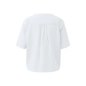 Blusa fluida em viscose misturada com franzidos e impressão integral senhora s.Oliver image-1