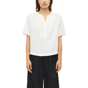 Blusa fluida em viscose misturada com franzidos e impressão integral senhora s.Oliver image-2
