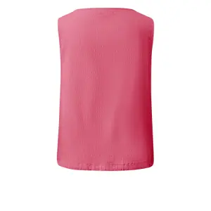 Sleeveless Blouse in Mixed Viscose with All-Over Print and Adjustable Drawstring Round Neck Straight Fit Women s.Oliver image-1