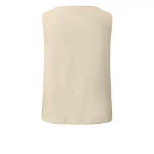 Sleeveless Printed All-Over Viscose Blend Blouse with Drawstring for Women s.Oliver image-1