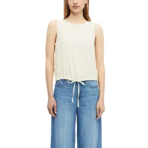 Sleeveless Printed All-Over Viscose Blend Blouse with Drawstring for Women s.Oliver image-2