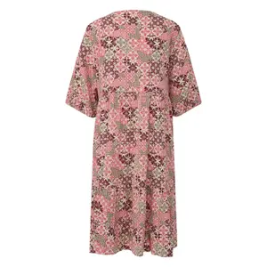 Robe en V-Ausschnitt mit Rüschendetails, lässige Passform für Damen s.Oliver image-1
