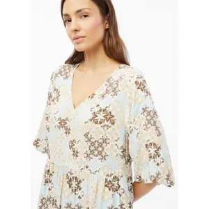 Robe en V-Ausschnitt mit Rüschendetails, lässige Passform für Damen s.Oliver image-3