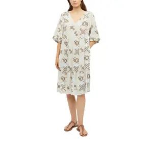 Robe en V-Ausschnitt mit Rüschendetails, lässige Passform für Damen s.Oliver image-6