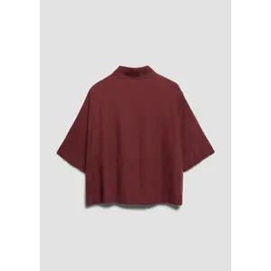 Blusa fluida de mangas cortas en lino mezclado con cuello de camisa mujer s.Oliver image-4