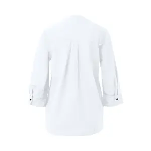 Fließende Bluse aus Leinenmix mit 3/4-Ärmeln und Ganzflächenmuster Damenmarke s.Oliver image-1