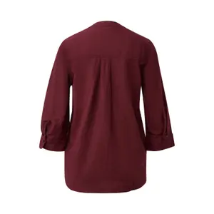 Fließende Bluse aus Leinenmix mit 3/4-Ärmeln und Ganzflächenmuster Damenmarke s.Oliver image-1