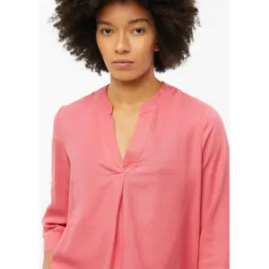 Fließende Bluse aus Leinenmix mit 3/4-Ärmeln und Ganzflächenmuster Damenmarke s.Oliver image-3