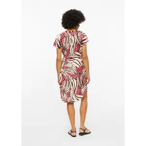 Ärmelloses Jersey-Kleid aus gemischtem Leinen mit Allover-Print und Raffung für Damen s.Oliver image-2
