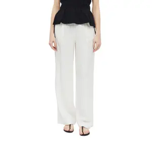 Hose aus Mischleinen mit Falten und hoher Taille für Damen s.Oliver image-2