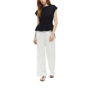 Hose aus Mischleinen mit Falten und hoher Taille für Damen s.Oliver image-6