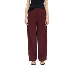 Hose aus Mischleinen mit Falten und hoher Taille für Damen s.Oliver image-2