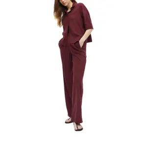 Hose aus Mischleinen mit Falten und hoher Taille für Damen s.Oliver image-6
