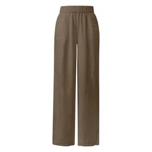 Hose aus Mischleinen mit Falten und hoher Taille für Damen s.Oliver image-0