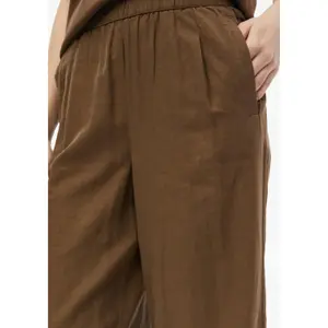 Hose aus Mischleinen mit Falten und hoher Taille für Damen s.Oliver image-3
