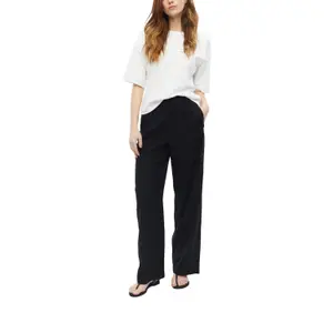 Hose aus Mischleinen mit Falten und hoher Taille für Damen s.Oliver image-6