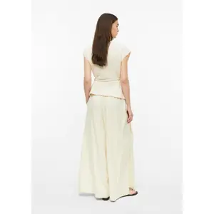 Hose aus Leinenmix mit elastischem Bund Hohe Taille Weite Beine Damen s.Oliver image-4