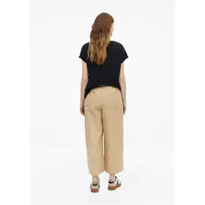 Pantalon Relaxed fit hoge taille Wijde Pijpen popeline dames s.Oliver image-4