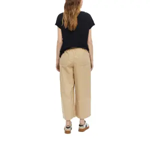 Pantalon Relaxed fit hoge taille Wijde Pijpen popeline dames s.Oliver image-5