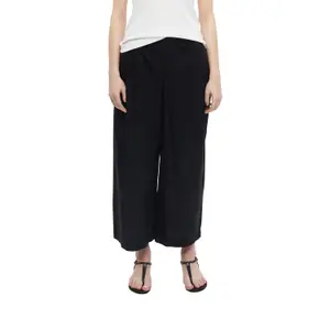 Pantalon Relaxed fit hoge taille Wijde Pijpen popeline dames s.Oliver image-2