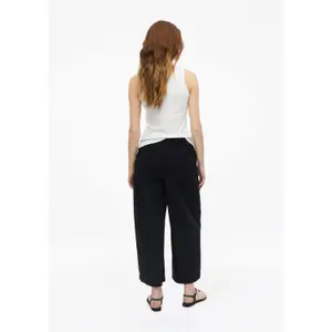 Pantalon Relaxed fit hoge taille Wijde Pijpen popeline dames s.Oliver image-4