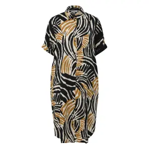 Fließendes Kleid aus Viskose-Mix mit gerüschten Details für Damen s.Oliver image-0