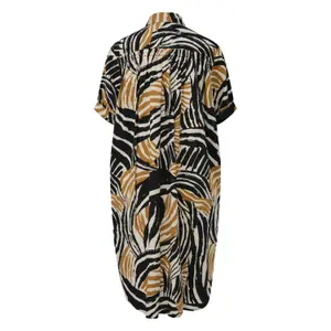 Fließendes Kleid aus Viskose-Mix mit gerüschten Details für Damen s.Oliver image-1