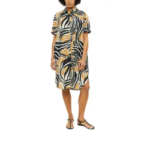 Fließendes Kleid aus Viskose-Mix mit gerüschten Details für Damen s.Oliver image-6