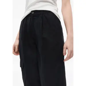 Hochgeschnittener Cargo-Style Hosen für Damen, Gerade Beine, Gemischte Leinen s.Oliver image-3