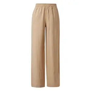 Strukturierte weit geschnittene Hose mit elastischem Bund und Seitentaschen für Frauen s.Oliver image-0