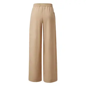 Strukturierte weit geschnittene Hose mit elastischem Bund und Seitentaschen für Frauen s.Oliver image-1