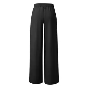 Strukturierte weit geschnittene Hose mit elastischem Bund und Seitentaschen für Frauen s.Oliver image-1