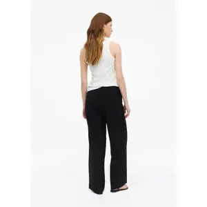 Strukturierte weit geschnittene Hose mit elastischem Bund und Seitentaschen für Frauen s.Oliver image-4